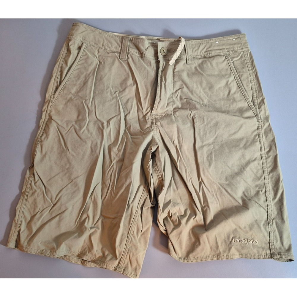 Patagonia Mens Wavefarer Walk Board Shorts 32 Khaki 86641